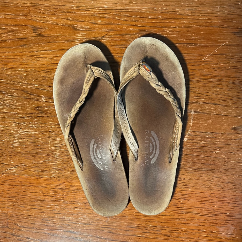 Rainbow Flip Flops